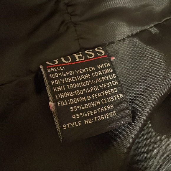 Guess Down Puffer Shell Jacket - Picture 4 of 4